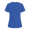 Women's V-neck Three-pocket Short-sleeved  Uniform/caregiver Top With Slits At The Hem