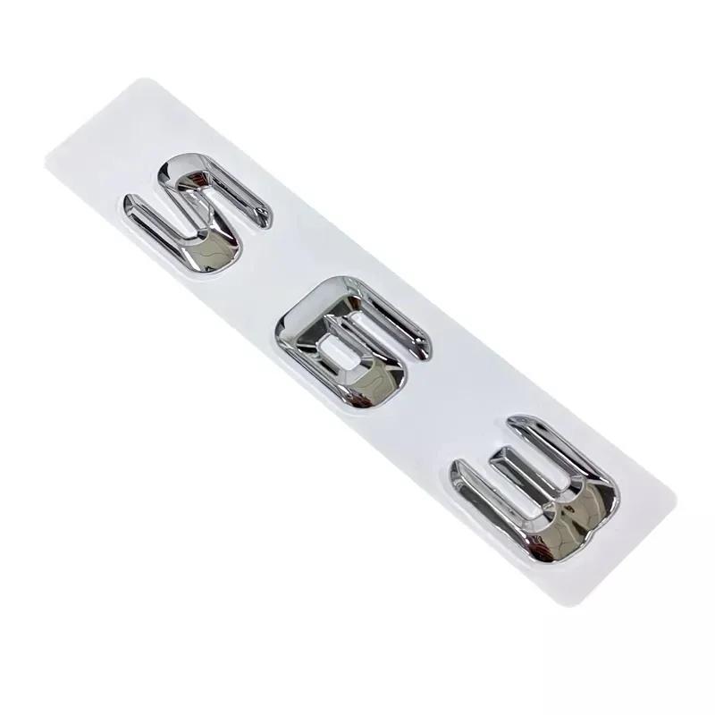 3D ABS Black Chrome Letters For S63 G63 C63 E63 AMG W205 W204 W213 W212 W222 W221 W463 Logo Emblem Sticker Accessories