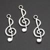15pcs 26x10mm Antique Silver Color Musical Note Charms Pendants for Handmade DIY Necklace Bracelets Jewelry Making