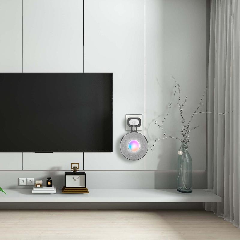 Wall Mount Stand Hanger T Speaker Outlet Holder Space Saving Bracket Cable Hanger Holder For Home   Speaker