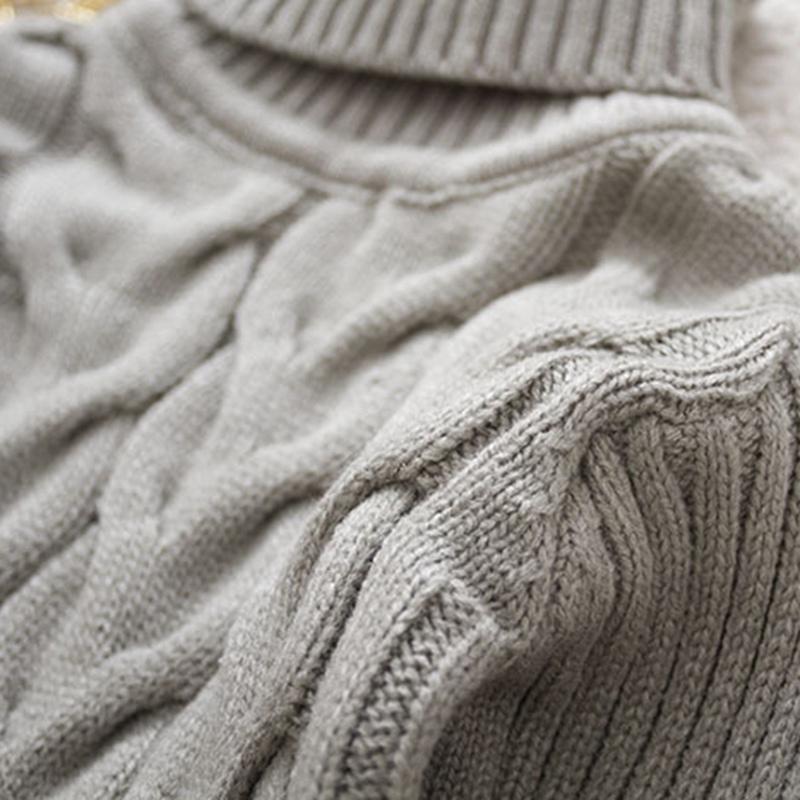 2-10 Years Turtleneck Sweater Knitted Pullover