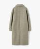 Leumadeu Wool Balmacaan Long Coat - Grey