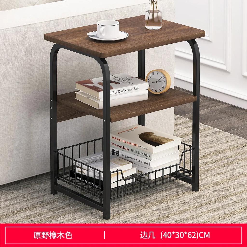 Modern Sofa Side Cabinet Bedroom Bedside Creative Storage Small Table Living Room Corner Simple Side Table 2/3 Layers