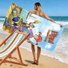 Pippi Longstocking 2D Flat Print Beach Towel, Large Soft Quick Dry Towel for Beach Camping SwimmingXSTJ0915460