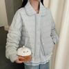 New winter light down jacket women's short ribs lapel collar loose fashion casual white duck down jacket