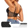 Sexy Strappy Bondage Push Up Bra, Seamless Molded Cup Shaping Invisible Lingerie for Women