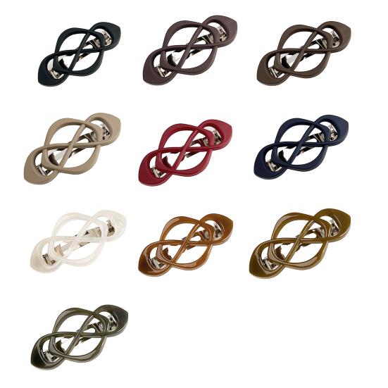 1/4Pcs Vintage French Hair Barrette Matte Finish Hair Clips Cross-Shaped Design Hair Styling Tool Hair Accessories