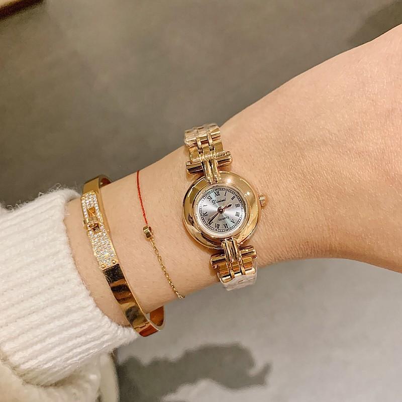 Retro Roman Scale Temperament Women'S Simple Women'S Light Luxury Waterproof Steel Belt Quartz Women'S Watch