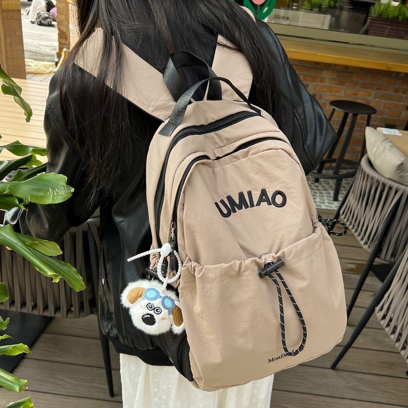 

Рюкзак для студента колледжа, новый повседневный рюкзак большой вместимости, для легких путешествий хаки