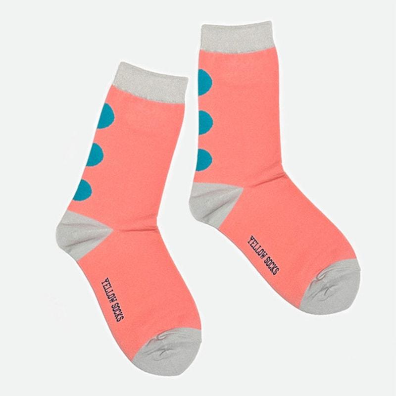 

YELLOWSOCKS BACK LINE DOT PINK pink