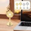 Standing Crucifix Catholic Car Ornament Zinc Alloy Tabletop Cross Statue for Luxury Home Decoration Accessories