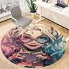 1pz Tappeto Rotondo Ufficio Harley Quinn, Sotto Sedie da Ufficio Camera da Letto Soggiorno Arredamento Casa, Decorazione Stanza, Disponibile in Varie Misure