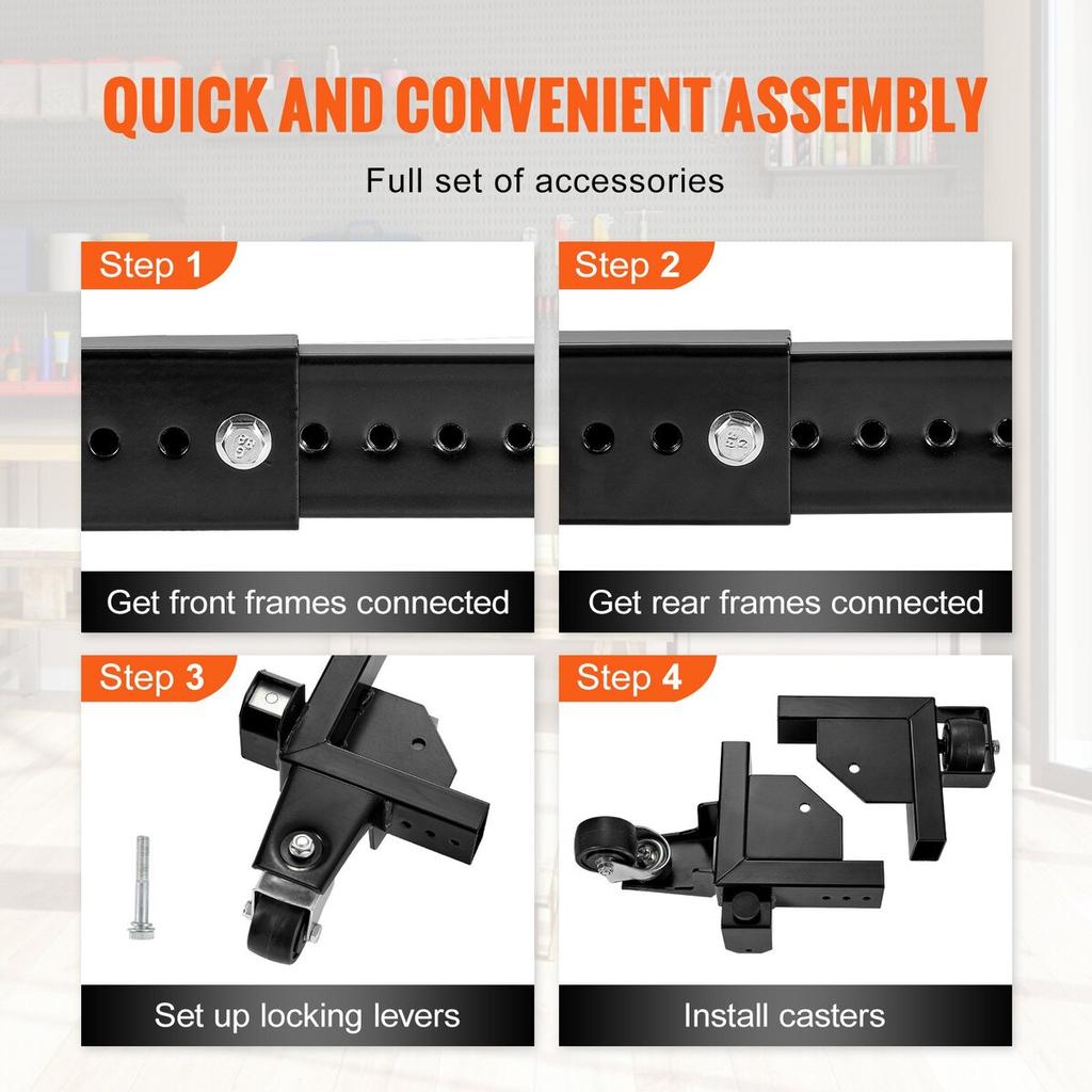 Mobile Base Heavy Duty Universal Stand 1500 Lb Capacity For Tools Machines