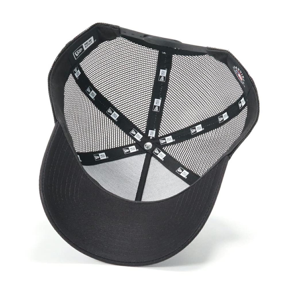 Newera newera mesh cap 9FORTY Trucker 14666202 N139AT010 MLB New York Yankees NY Black Black FREE ONSPOTZ Custom Made Hat Kyu Forty A Frame Unisex