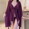Satin Camisole Sleepwear With Irregular Hem And Breathable Fabric For Relaxation