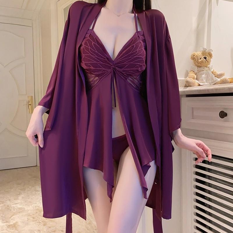 Satin Camisole Sleepwear With Irregular Hem And Breathable Fabric For Relaxation
