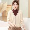 Autumn and Winter Fleece Layered Sweater for Middle-Aged and Elderly Women