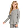 Children's Striped Long Sleeve Pajamas, Warm Sleepwear for Boys and Girls