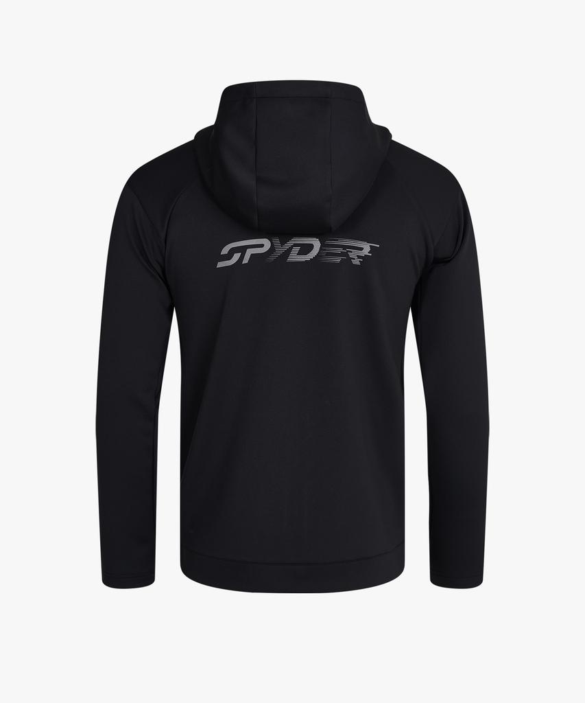 Spyder Men'S Running Fleece Zip-Up Hoodie Spkwcnft231Mblk