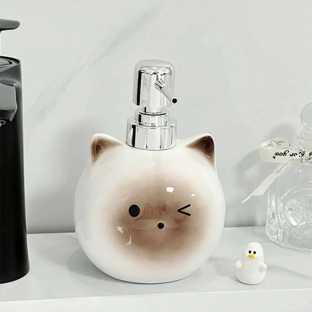 Cute Cat Shape Hand Soap Dispenser Press Type Hand Sanitizer Container  Bathroom