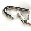 FENDI Logo compass carabiner Bag Charm Key Holder Metal Silver