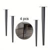 4 pezzi Accessori per gambe per mobili Gambe per mobili Gambe per mobili in metallo Piedini di ricambio per divani, soggiorno, camera da letto, tavolo, mobile, supporto TV
