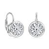 New Classic Shiny Trendy Earrings 14K Gold Filled 8mm 2.0ct Moissanite Hoop Earrings with Round Design Moissanite Jewelry Gift