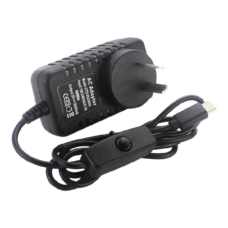 

Portable Type-C Charging Adapter 5V 3A Output 15W Fast Charge Universal Compatibility Overloads Protections