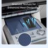 For Zeekr 9X Car Armrest Wireless Charger Silicone Mat Cup Pad Storage Box Interior Modification Accessories