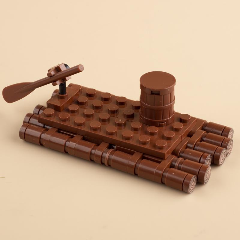 Medieval Military Castle Siege Machines Building Blocks Battering Ram Bonfire Catapults Weapons Rack Armor Helmets Bricks Toys