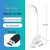 2023 LED Touch Desk Lamp: Foldable, USB Rechargeable, Clip-On Design for Children's Eye Protection
