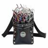 Barber Scissors Bag Hairstylist Waist Bag 7 Slot Detachable Scissor Holder Bag PU Leather Tool Bag for Scissor Hair