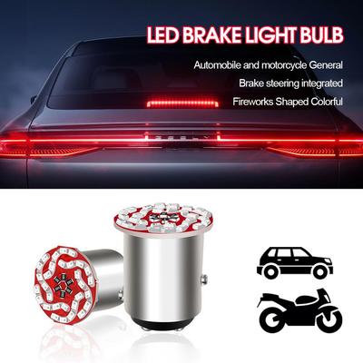 Universal LED Brake Light Bulb 360° No Dead Angle Illumination Multi-Color For Car Motorcycle Safety Warning Accessories U6Y8