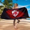 City Chiefs Emblem Printed Microfiber Beach Towel, Soft And Absorbent, Quick-Dry, Ideal for Summer Travel, Beach Essential, Swimming Pool
