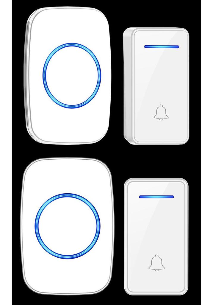 Waterproof Wireless Doorbell with Long-Range, Self-Powered Smart SOS Button for Elderly