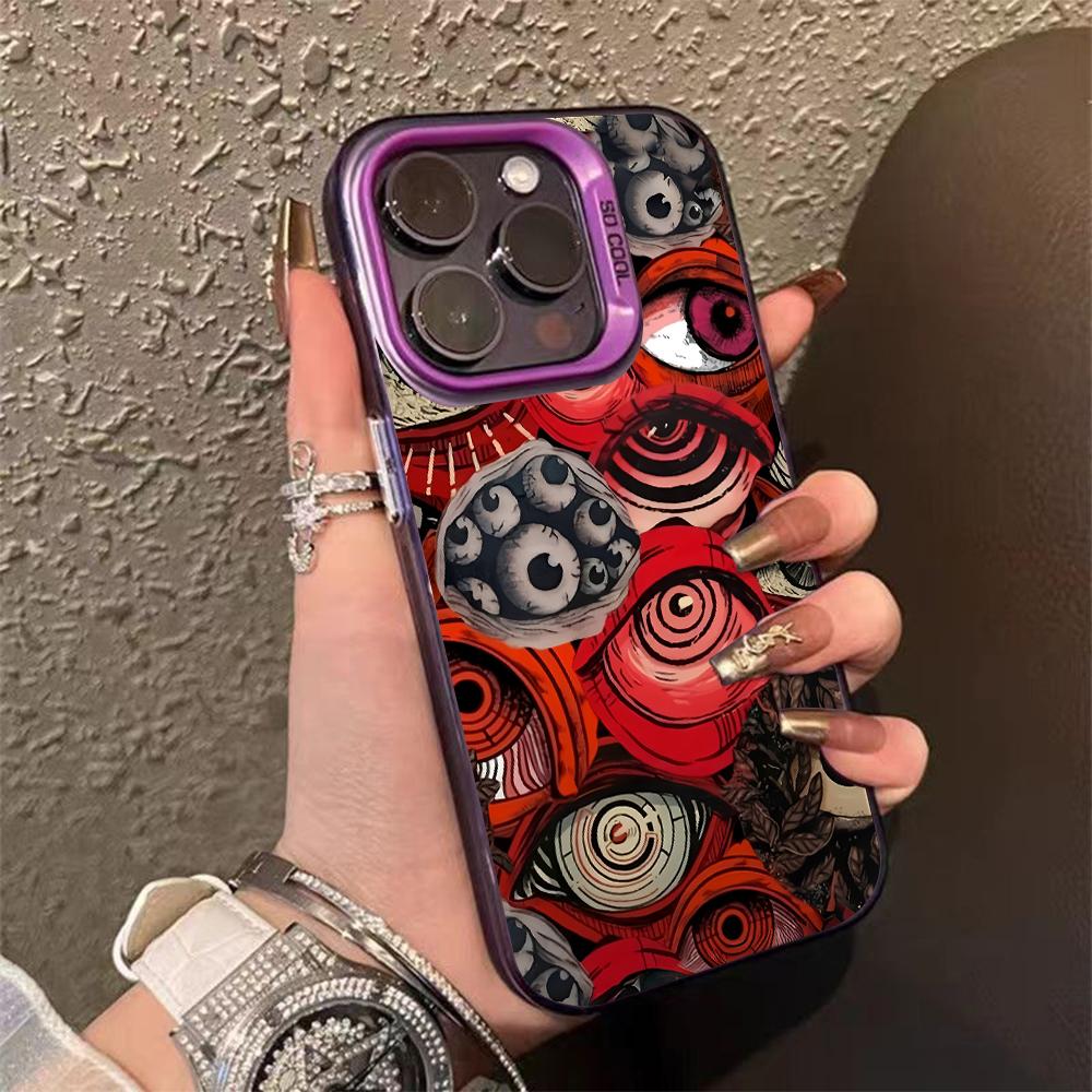 Terror Evil Eyes Phone Case For IPhone 16 15 14 13 12 11 Pro Max 15pro 16pro 14pro Anti Fall Scratch Cool Hard Shell