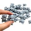 5/10Pcs 3D Silicone Elephant Beads, Gray Spacer Charms for DIY Jewelry Making, Keychains, Clothing Accessories & Handmade Gifts