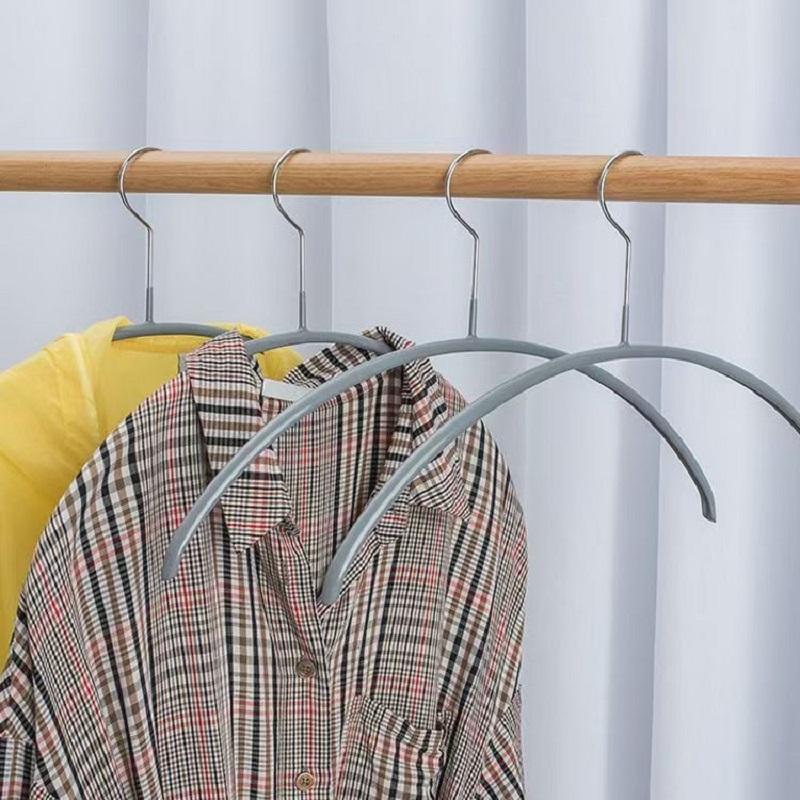 10/20Pcs Non-Slip Space Saving Steel Clothes Hanger for Shirts Dresses Sweaters Metal Laundry Clothing Hangers