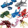 Knew Built Seahorse Ocean World Building Blocks Toys Perfect for Kids Engaging Underwater Adventure with Various Marine Animals