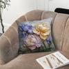 Floral Embossed Illustration pillowcaseBedroom Sofa Decorative Cushion Cover With Zipper Soft Cushion Cover