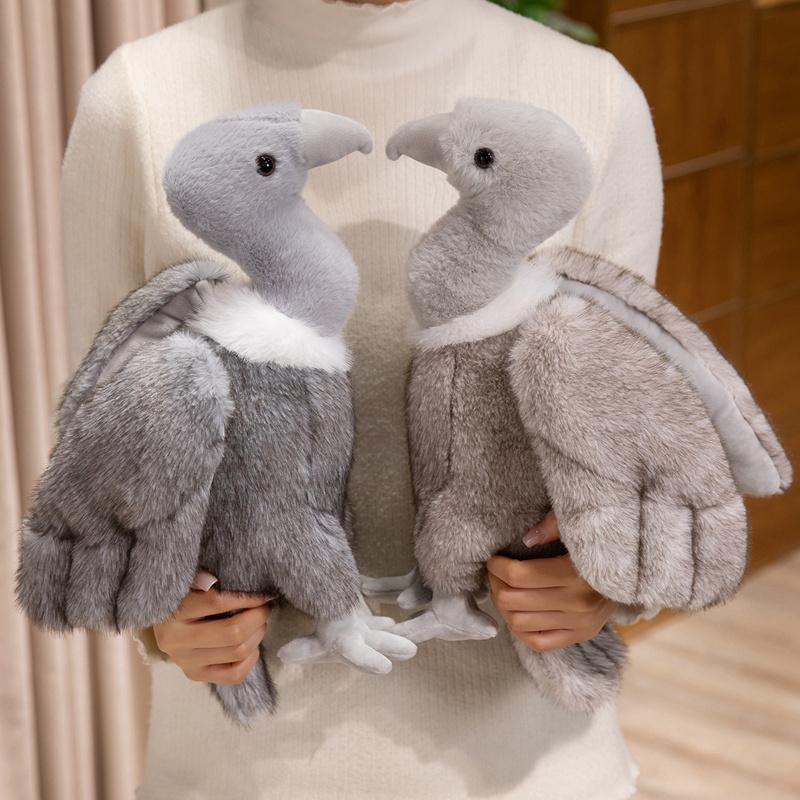 Peluche Vautour Simulation Aigle Vautour Animal Carnivore Peluche Vautour Animal Carnivore Jouet Enfants Fans Cadeau d'Anniversaire