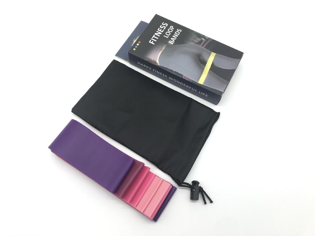 Silicone Yoga and Fitness Resistance Band for Squats and Rehabilitation.