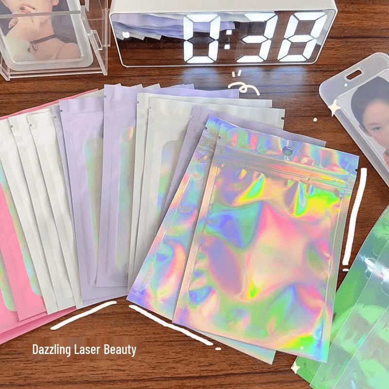 Newcomer Exclusive: Laser Iridescent Self-Sealing Transparent Plastic Bag, 30-Pack, 0.01 Free Shipping