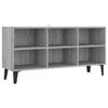 TV Cabinet with Metal Legs Grey Sonoma 103.5 x 30 x 50 cm