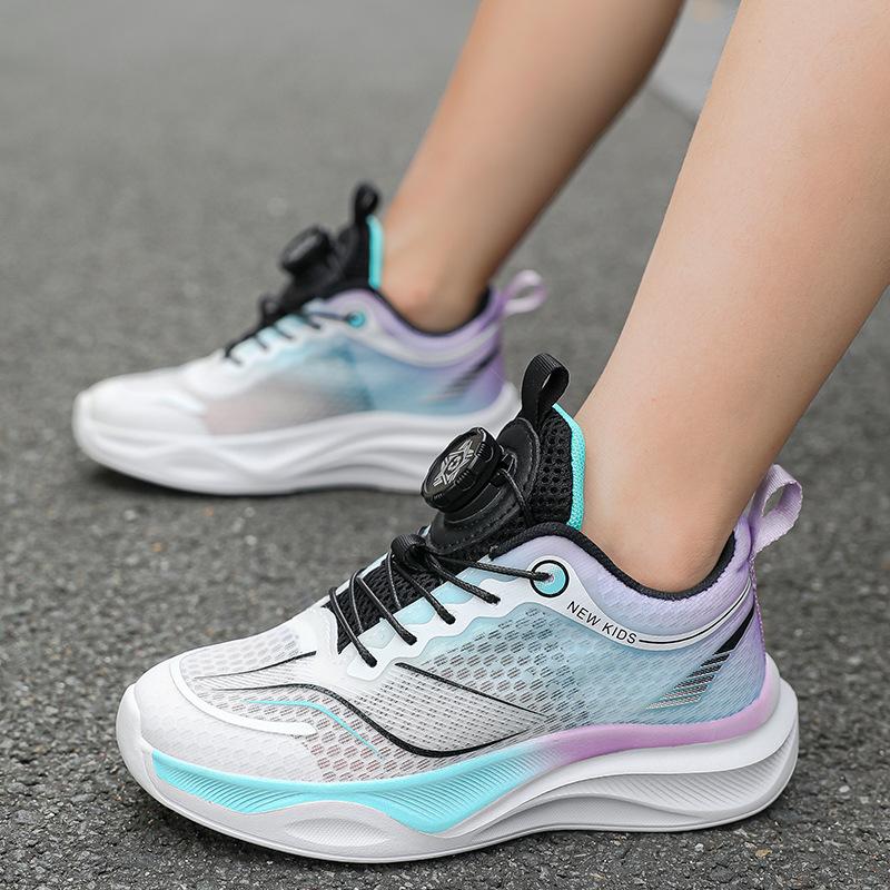 Boys shoes red rabbit pro running shoes summer new single mesh breathable running shoes medium and large children's student sports running shoes