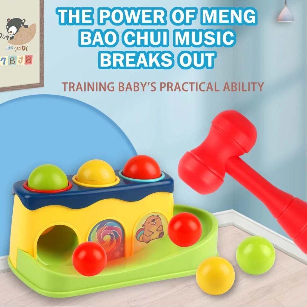 Making Sounds Interactive Hammer Toy Finger Skill Kids Pounding Hammers Interactive Toys