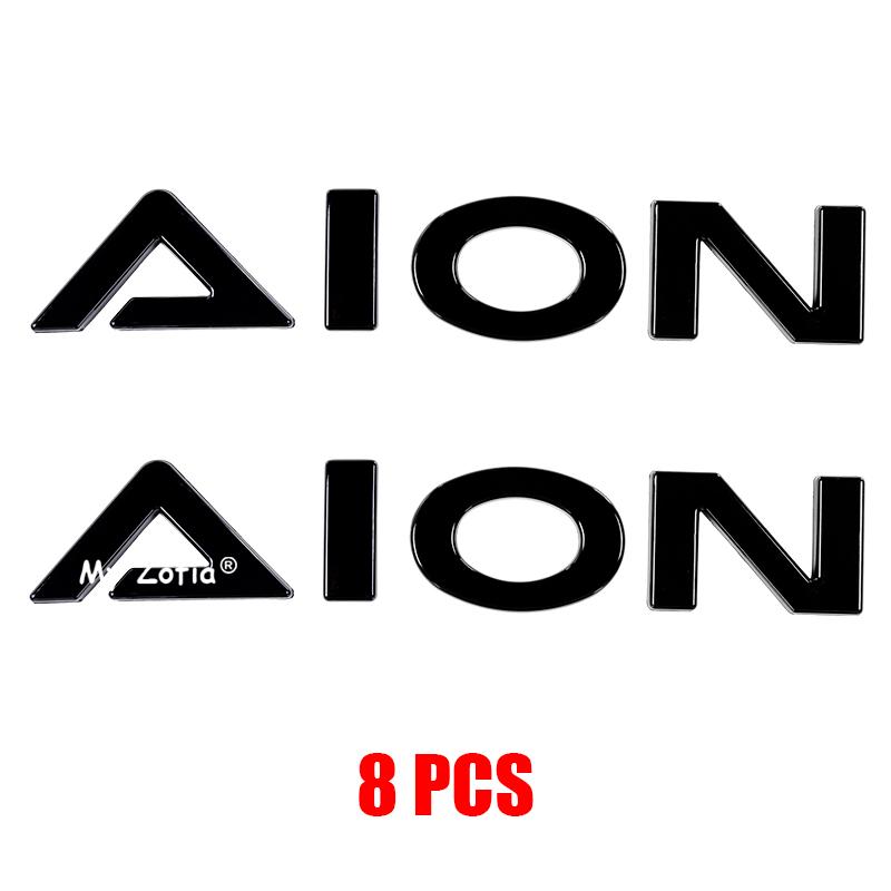 For GAC AION V 2024 2025 2026 Car Car Black Label Sticker Car Front Logo Frame Head Bumper Decor Sticker Cover Accessories
