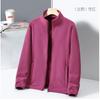 Mens Womens Fleece Jacket With Stand Collar Warm Thick Outdoor Pullover Hiking Camping Fall Winter