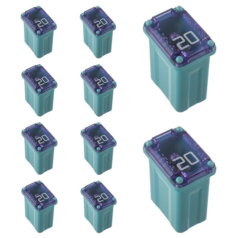 15A 20A 25A 30A 40A 32V FMM MCASE Micro Cartridge Fuses Low-Profile Fuses Kit(Pack of 10pcs)