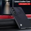 Für Sony Xperia 1 VII Hülle Luxus Fasertextur PU-Leder Schutz Kunststoff Hartschale für Sony Xperia1 VII Capa Fundas